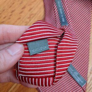 3.75" Necktie - Red/White Stripes